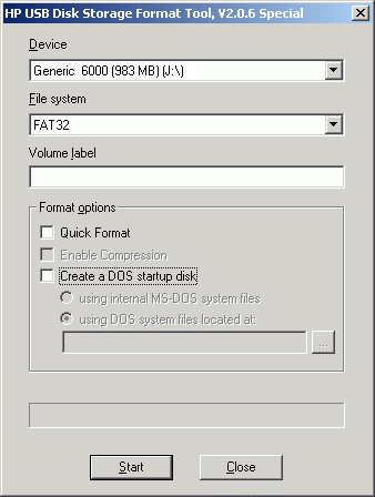 Hp usb disk storage format tool  